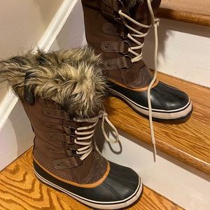 Joan Of Arctic Faux Fur Suede Lace-Up Boots